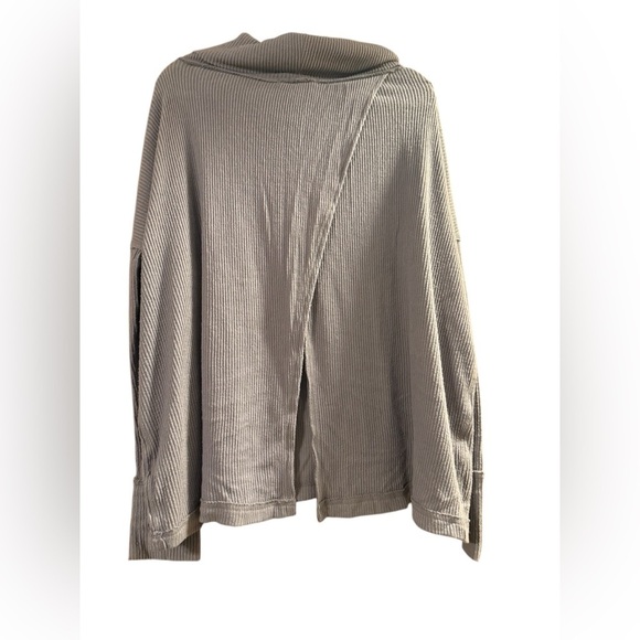We the Free Free people Juicy long sleeve top cowl neck, split back, lavender, S - Picture 4 of 7